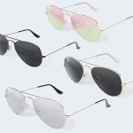 Stylish Polarized Aviator Sunglasses for Men and Women