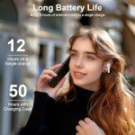 sucegi TWS Bluetooth Earbuds, Wireless Ear Buds intergrated with Find My, ENC Noise Cancelling Earbuds [IPX5 Waterproof], Headphones Earphones for iPhone Android Phone Laptop Pad