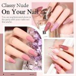 10-Piece Nude Gel Nail Polish Set