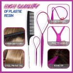 Colorful Elastic Hair Ties and Clips Set