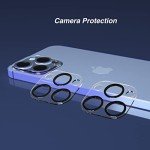 Ailun 3 Pack Camera Lens Protector for iPhone 16 Pro 6.3" / 14 Pro 6.1" ＆ iPhone 16 Pro Max 6.9" / 14 Pro Max 6.7",Tempered Glass,9H Hardness,Anti-Scratch,Case Friendly[Does not Affect Night Shots]