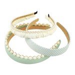 5-Pack Floral Pearl Headbands for Women