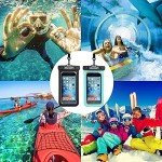 Hiearcool Waterproof Phone Pouch, Waterproof Phone Case for iPhone 16 15 14 13 Pro Max, IPX8 Cellphone Dry Bag Beach Cruise Ship Essentials 2Pack-8.3"