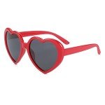 Heart-Shaped Kids Sunglasses with UV Protection
