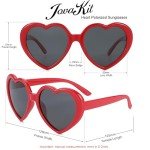 Heart-Shaped Kids Sunglasses with UV Protection