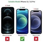 NEW'C 3 Pack Designed for iPhone 12/12 Pro (6.1") Screen Protector Tempered Glass, Case Friendly Anti Scratch Bubble Free Ultra Resistant