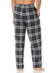 Men's Flannel Pajama Pants in Black Yellow Plaid