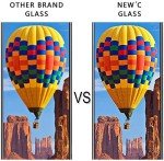 NEW'C 3 Pack Designed for iPhone 12/12 Pro (6.1") Screen Protector Tempered Glass, Case Friendly Anti Scratch Bubble Free Ultra Resistant