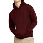 Hanes EcoSmart Men’s Pullover Hoodie - Mulled Berry