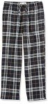 Men's Flannel Pajama Pants in Black Yellow Plaid
