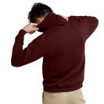 Hanes EcoSmart Men’s Pullover Hoodie - Mulled Berry