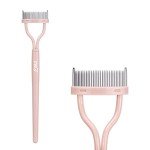 Eyelash Separator Comb with Cover - Naked Pink