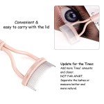 Eyelash Separator Comb with Cover - Naked Pink