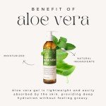 Aloe Vera Gel for Face and Hair - 100% Pure