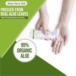 Organic Aloe Vera Gel for Face & Body 5 oz