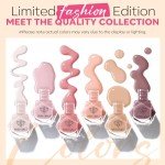 Nail Polish Set: 6 Neutral Mini Colors