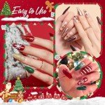 Christmas Nail Polish Set - 6 Glitter Colors