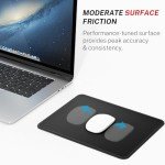 MROCO Mouse Pad [30% Larger] with Stitched Edges, 3 Pack Premium-Textured & Waterproof Mousepad Bulk with Non-Slip Rubber Base for Computers, Laptop, PC, Office & Home, 8.5 x 11 x 0.12 in, Black