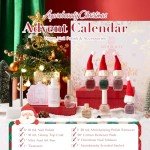 Christmas Nail Polish Set - 6 Glitter Colors