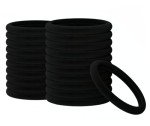 60PCS Large Black Hair Ties - No Damage
