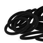 60PCS Large Black Hair Ties - No Damage