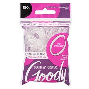 Clear Ouchless Hair Ties - 150 Count Bundle