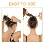 60PCS Large Black Hair Ties - No Damage