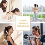 60PCS Large Black Hair Ties - No Damage