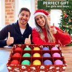 15 Pack Christmas Bath Bombs Gift Set