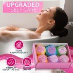 Colorful Bath Bombs Set - 6 Fizzies, 2oz Each