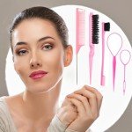 5-Piece Hair Styling Brush Set - Pink