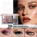 20-Color Nude Eyeshadow Palette - Matte & Shimmer