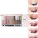 20-Color Nude Eyeshadow Palette - Matte & Shimmer