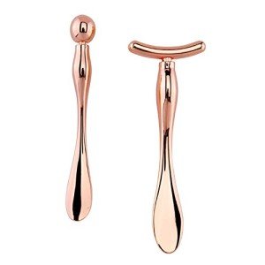 2Pcs Rose Gold Eye Cream Applicator Wand Set