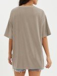 Oversized Casual Crewneck T-Shirt for Women