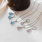 Cambridge Blue Rhinestone Jewelry Set for Women