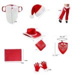 Christmas Cowboy Hat for Adult Santa Costume