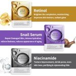 12 Pack Hydrating Sheet Face Masks for Skin