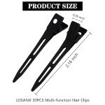 30PCS Black Matte Hair Pins - No Crease, No Bend