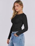 Trendy Women's Long Sleeve Crew Neck Top