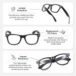 Retro Clear Lens Nerd Glasses for Cosplay