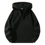 Men's Half Zip Hoodie - Oversized Comfort Top