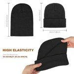 Cozy Unisex Knitted Winter Beanie - Black