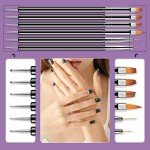 6PCS Double-Ended Nail Art Brushes Set