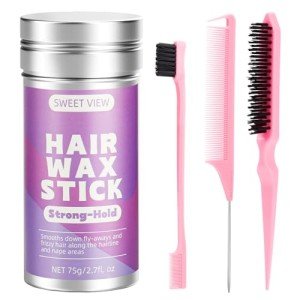 Hair Wax Stick & Brush Set for Smooth Styles