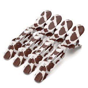 Cow Print Hair Clips – Stylish Alligator Clips