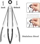 Set of 2 High-Heat Cooking Tongs