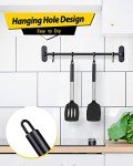 Set of 2 Non-Stick Silicone Spatulas (Black)
