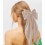 Silky Satin Hair Bows for Women and Girls
