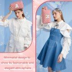 Pink Monogram Makeup Bag for Girls and Women